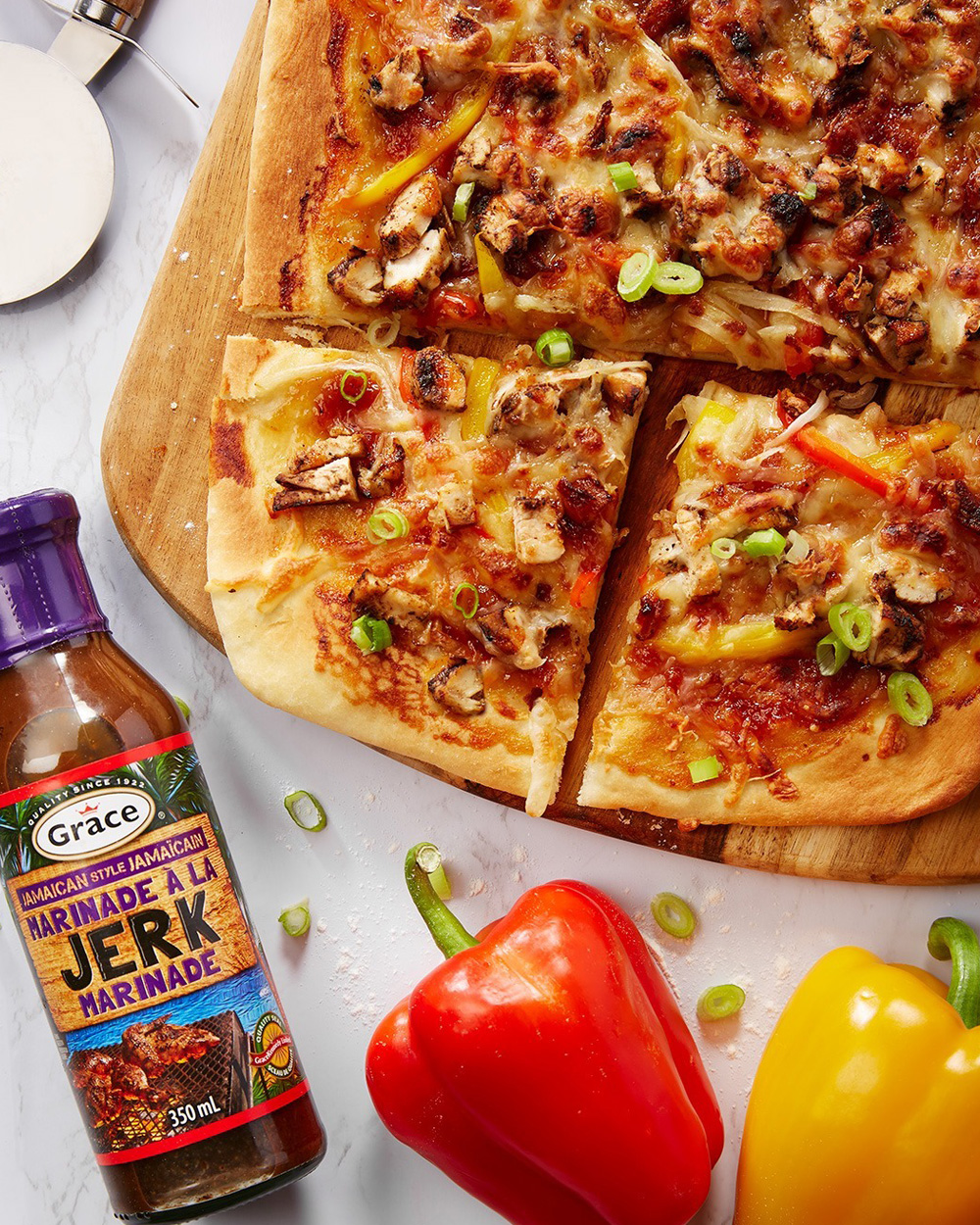 Jerk Chicken Flatbread M