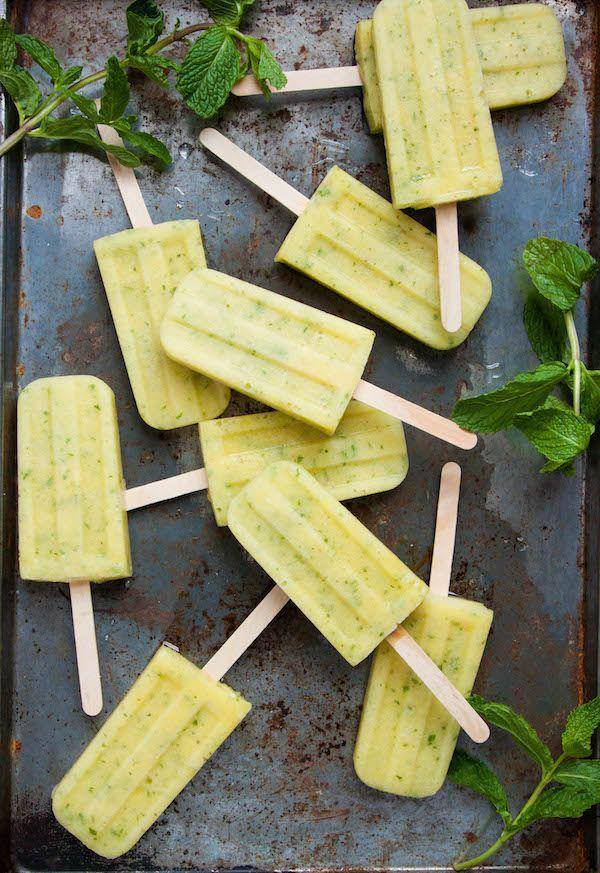 Pineapple Ginger Lime Popsicles
