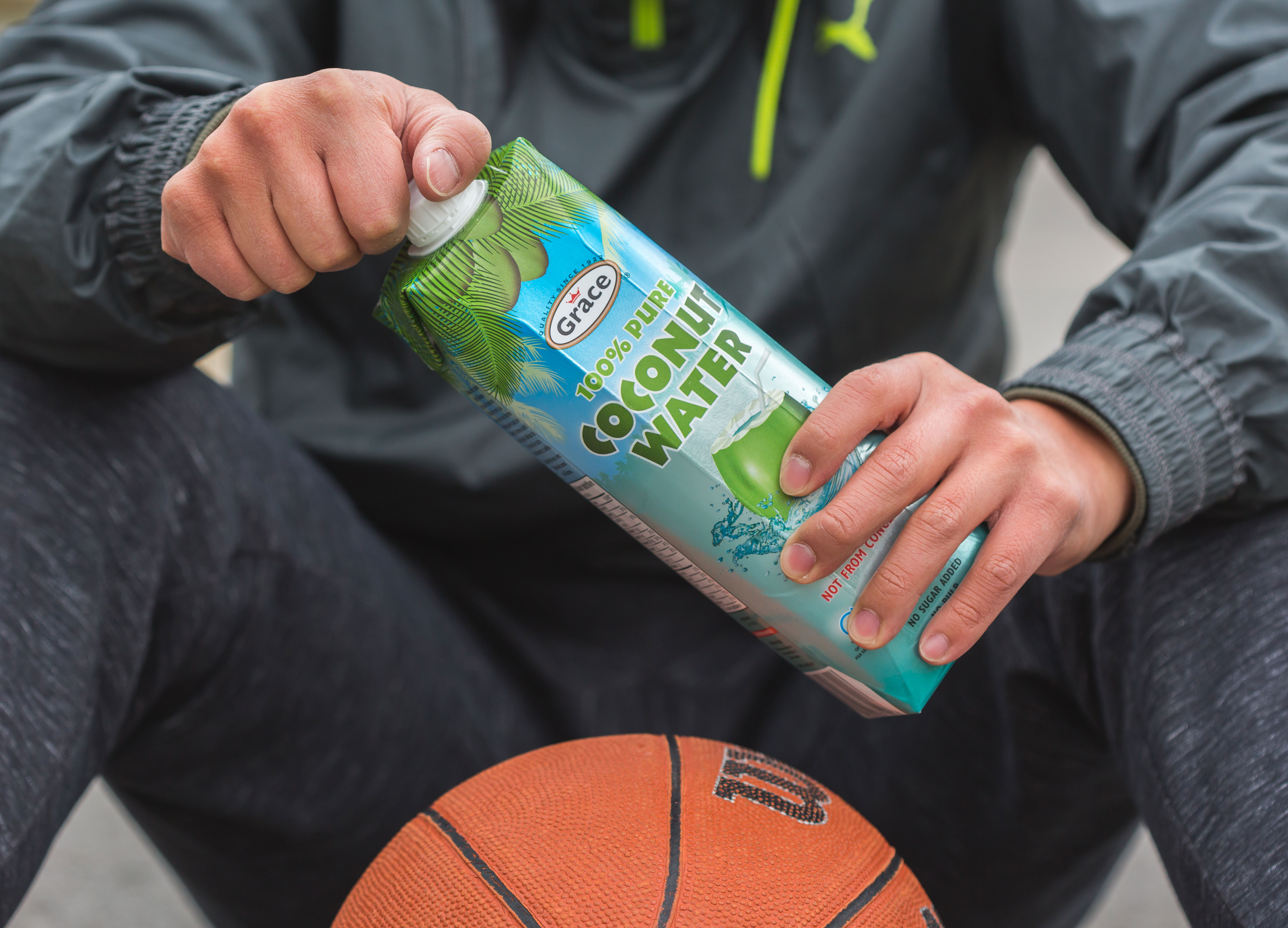 hydrate with coconut water